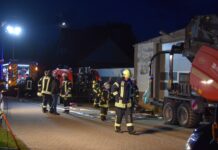 Freiwillige Feuerwehr Krummhörn Süd im Probeeinsatz