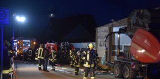 Freiwillige Feuerwehr Krummhörn Süd im Probeeinsatz